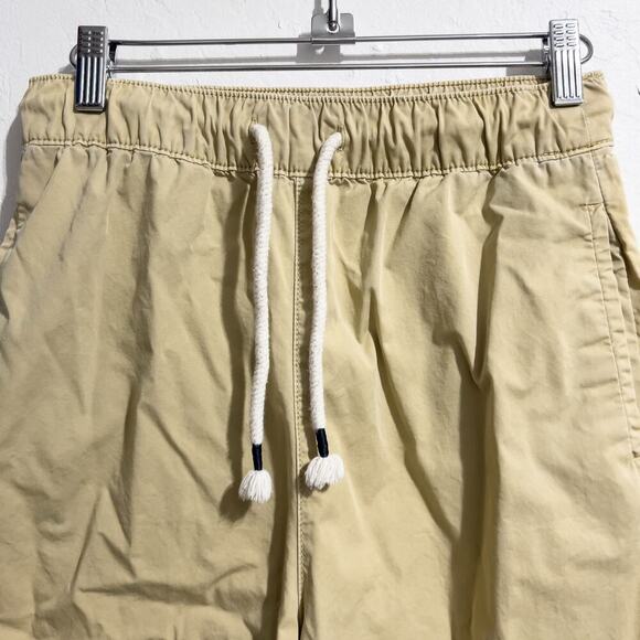 Zara Pants Womens XS Yellow Tan Barrel Balloon Pull On Drawstring Wide Crop - Picture 5 of 10